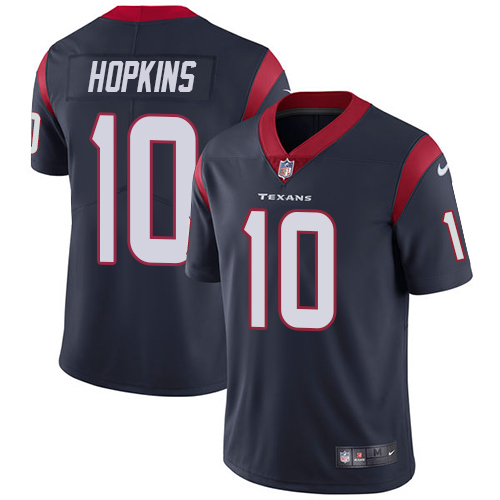 Nike Texans #10 DeAndre Hopkins Navy Blue Team Color Youth Stitched NFL Vapor Untouchable Limited Jersey