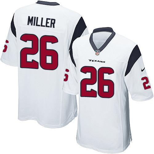 Youth Nike Texans #26 Lamar Miller White Stitched NFL Elite Jersey