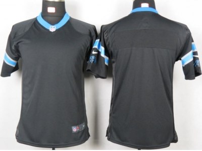 NFL NEW Youth Carolina Panthers Blank Black Portrait Fashion Game Jerseys