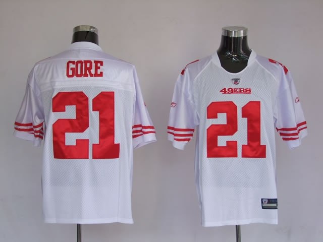 san francisco 49ers 21 frank gore white