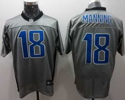 indianapolis colts 18# peyton manning grey nfl jerseys