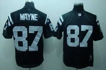 indianapolis colts 87 reggie wayne black jersey