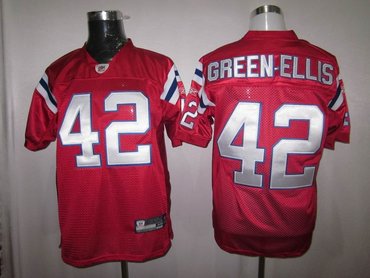 new england patriots #42 green-ellis red color jersey