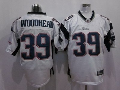 new england patriots #39 woodhead white color jersey