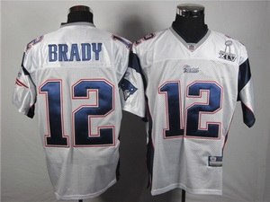 new england patriots #12 brady white(2011 superbowl