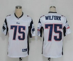 nfl jerseys new england patriots #75 wilfork white