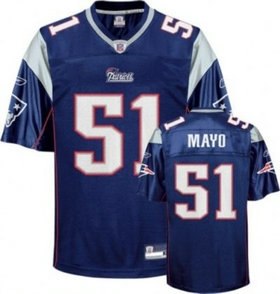 new england patriots #51 jerod mayo blue jersey