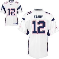 new england patriots 12# brady white jerseys
