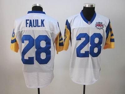 stlouis rams super bowl 2000 28marshall faulk white jerseys