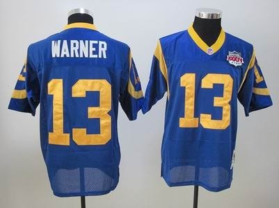 stlouis rams super bowl 2000 13 kurt warner blue football