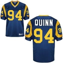 st.louis rams 94# quinn blue jerseys