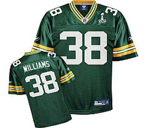 Green Bay Packers Tramon Williams 38 Super Bowl Xlv Team Color Jerseys