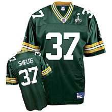 green bay packers 37# sam shields green jersey