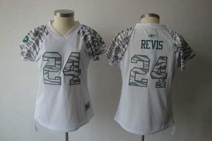 women zebra field flirt new york jets 24 darrelle revis white jersey