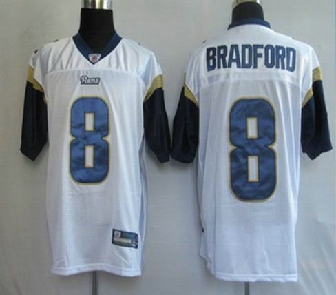 st louis rams 8 sam bradford white youth jersey