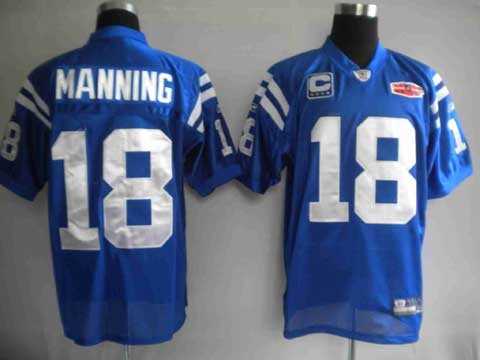 youth nfl jerseys 2010 super bowl indianapolis colts 18 peyton manning blue