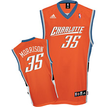 Chrlotte Bobcats #35 Adam Morrison Swingman Road orange