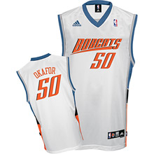 Chrlotte Bobcats #50 Emeka Okafor Swingman Home white