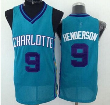 Revolution 30 Hornets #9 Gerald Henderson Light Blue Stitched NBA Jersey
