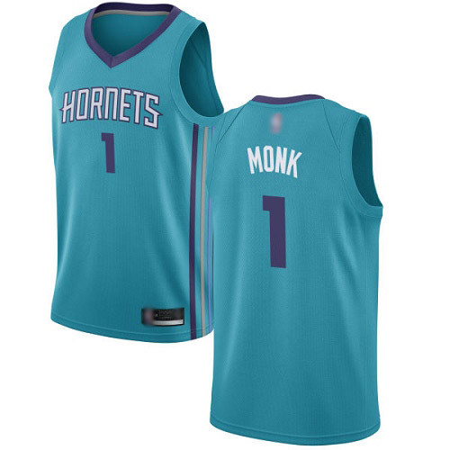 Hornets #1 Malik Monk Teal Basketball Jordan Swingman Icon Edition Jersey