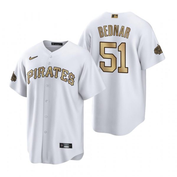 Mens Cool Base Pirates David Bednar Pittsburgh Pirates 2022 MLB All-Star Game White Stitched Jersey