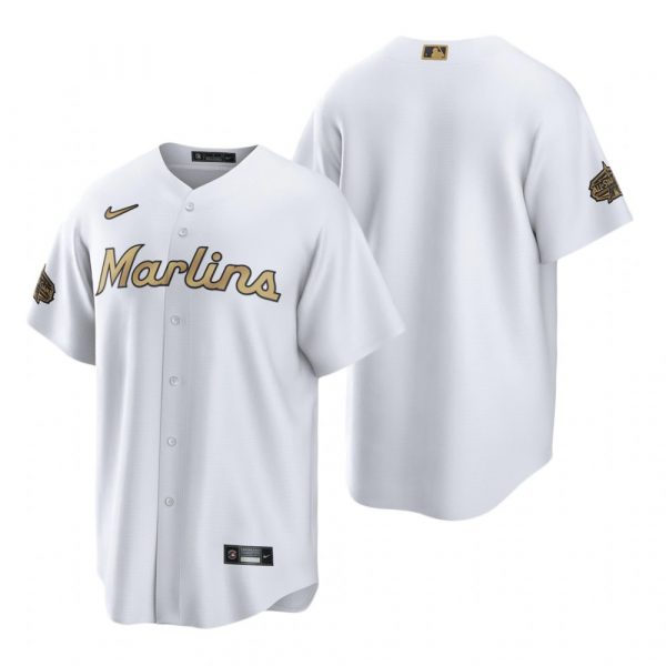 Mens Cool Base Miami Marlins 2022 MLB All-Star Game White Stitched Jersey