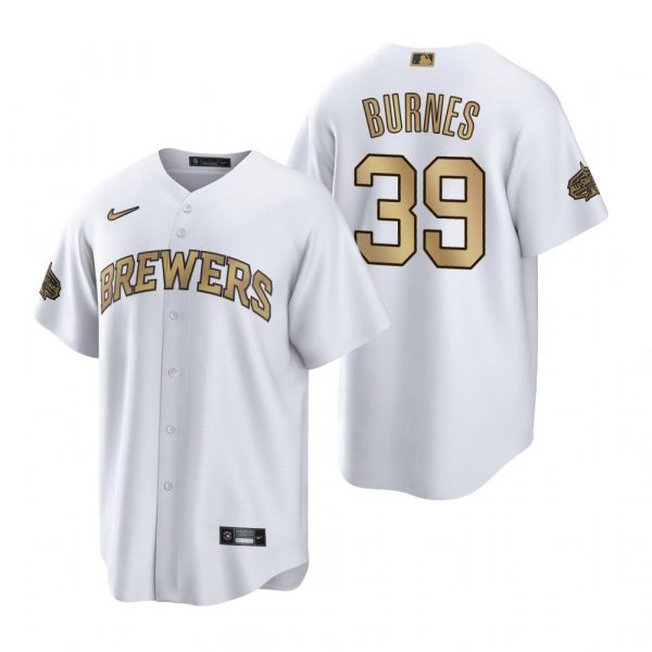 Mens Cool Base Corbin Burnes Milwaukee Brewers 2022 MLB All-Star Game White Stitched Jersey