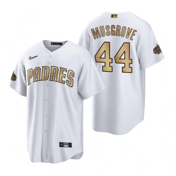 Mens Cool Base Joe Musgrove San Diego Padres 2022 MLB All-Star Game White Stitched Jersey