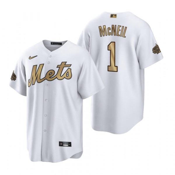 Mens Cool Base Jeff Mcneil New York Mets 2022 MLB All-Star Game White Stitched Jersey