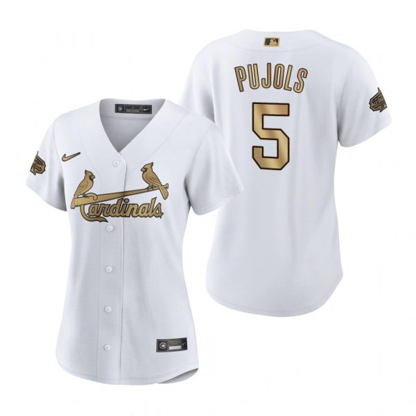 Womens Albert Pujols St. Louis Cardinals 2022 MLB All-Star Game White Stitched Jersey