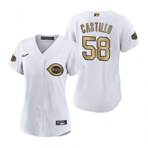 Womens Luis Castillo Cincinnati Reds 2022 MLB All-Star Game White Stitched Jersey