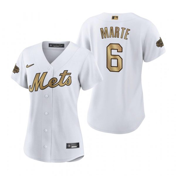 Womens Starling Marte New York Mets 2022 MLB All-Star Game White Stitched Jersey