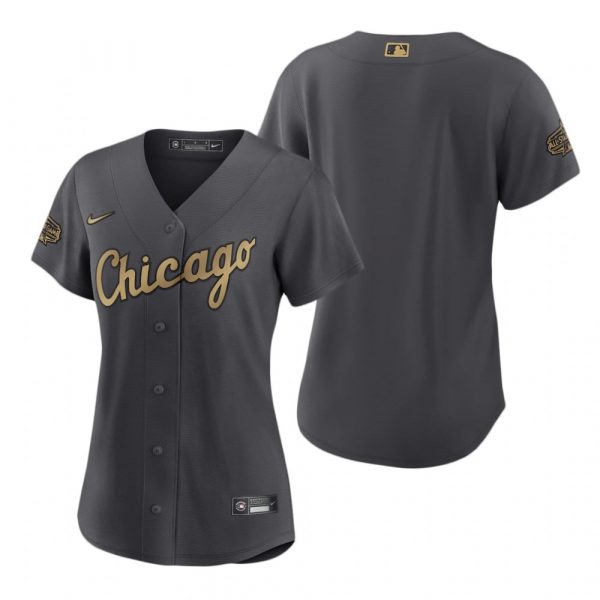 Womens Chicago White Sox 2022 MLB All-Star Game Charcoal Black Stitched Jersey