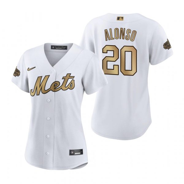 Womens Pete Alonso New York Mets 2022 MLB All-Star Game White Stitched Jersey