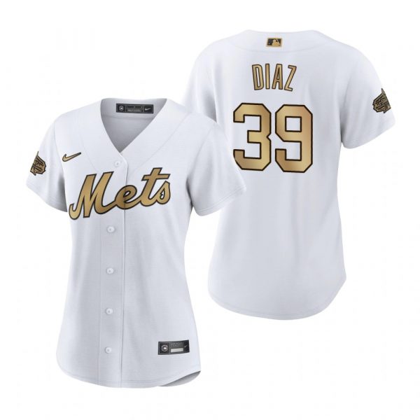 Womens Edwin Diaz New York Mets 2022 MLB All-Star Game White Stitched Jersey