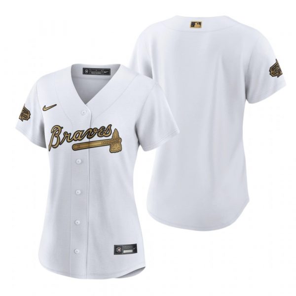 Womens Atlanta Braves 2022 MLB All-Star Game White Stitched Jersey