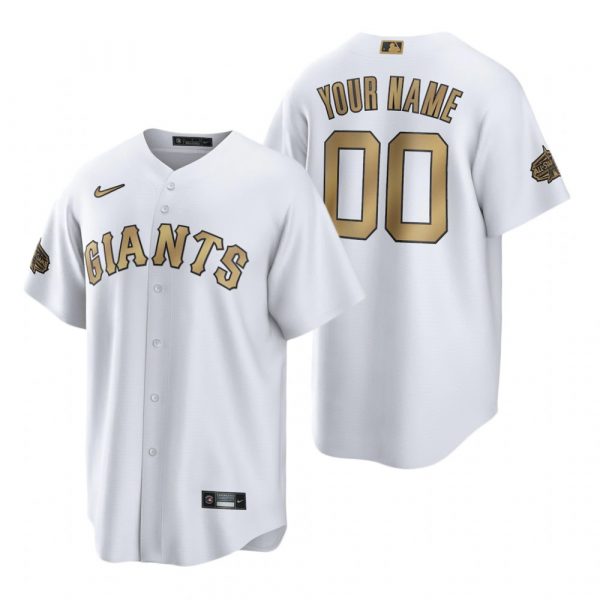 Mens Cool Base Custom San Francisco Giants 2022 MLB All-Star Game White Stitched Jersey