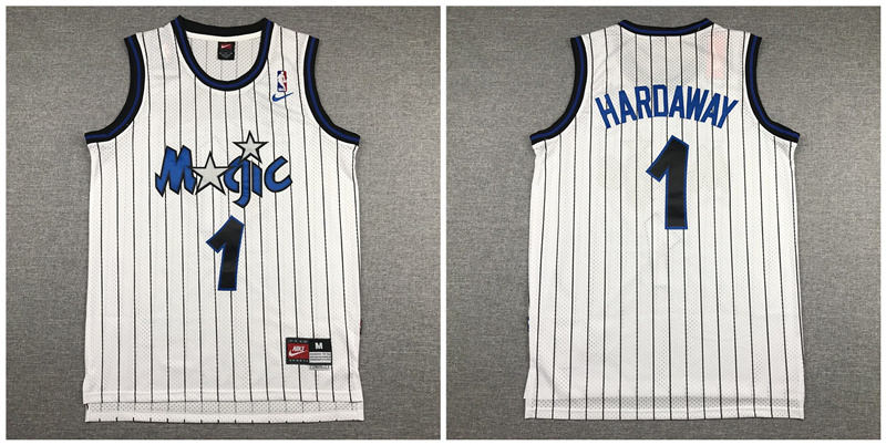 Magic 1 Anfernee Hardaway White Nike Swingman Jersey