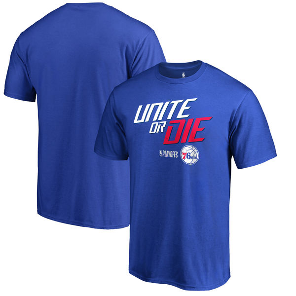 Philadelphia 76ers Fanatics Branded 2018 NBA Playoffs Slogan T-Shirt Royal