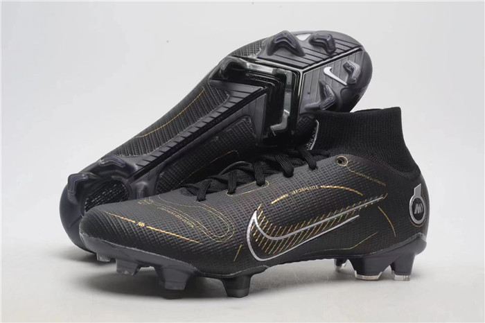Men's Mercurial Vapor 14 Academy FG MG Soccer Black Shoes 001