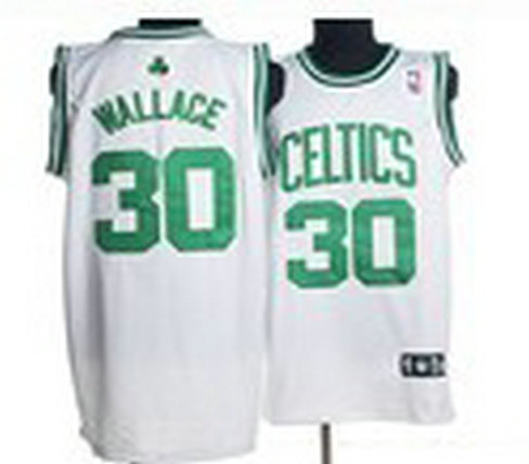 NBA Boston Celtics #30 WALLACE Authentic Home Jersey