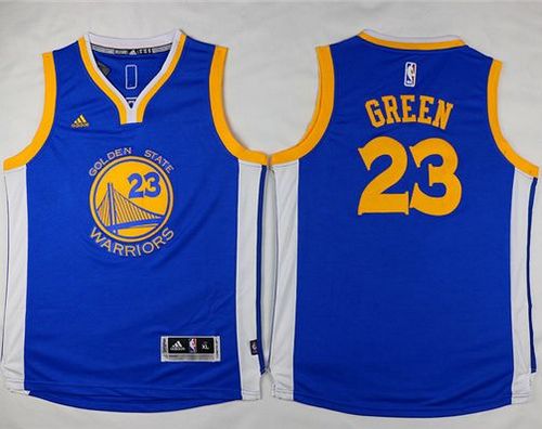 Youth Warriors #23 Draymond Green Blue Stitched NBA Jersey