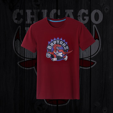 Raptors Fresh Logo D.Red Men's Short Sleeve T-Shirt