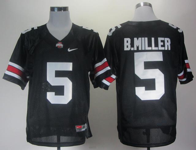 Ohio State Buckeyes Braxton Miller 5 Black College Football Jerseys