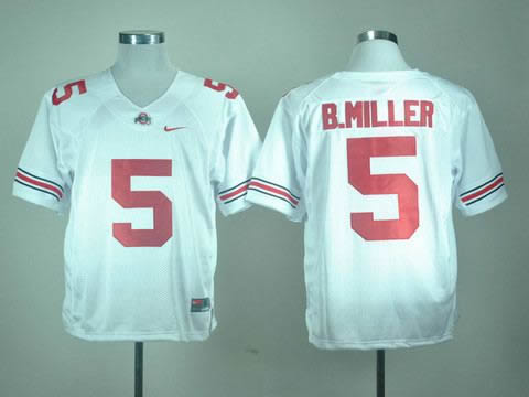 NEW ohio state buckeyes baxton miller 5 white college football jerseys