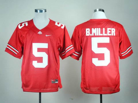 NEW ohio state buckeyes baxton miller 5 red college football jerseys