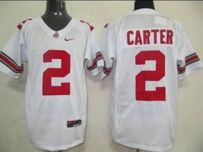 buckeyes #2 cris carter white embroidered ncaa jersey