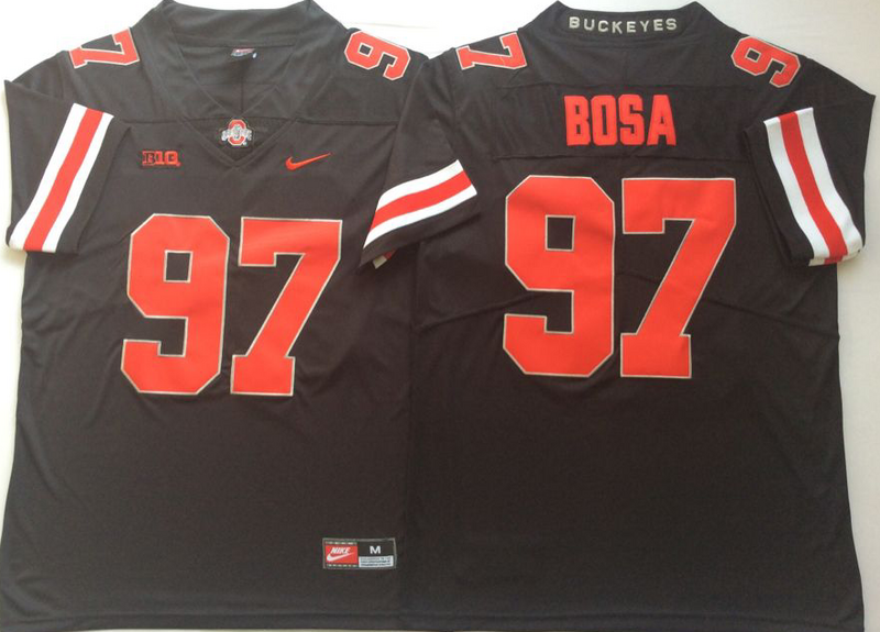 Ohio State Buckeyes 97 Joey Bosa Black Shadow Nike College Football Jersey
