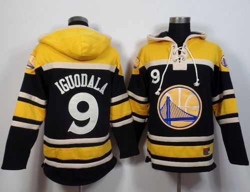 Golden State Warriors #9 Andre Iguodala Navy Blue Sawyer Hooded Sweatshirt NBA Hoodie