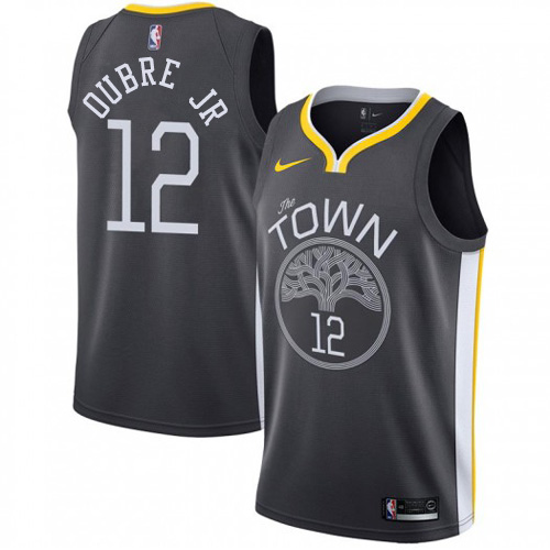 Nike Warriors #12 Kelly Oubre Jr Black NBA Swingman Statement Edition Jersey